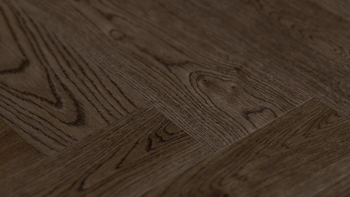 ETM Signature Brushed Oak Chateau Herringbone Hardwood